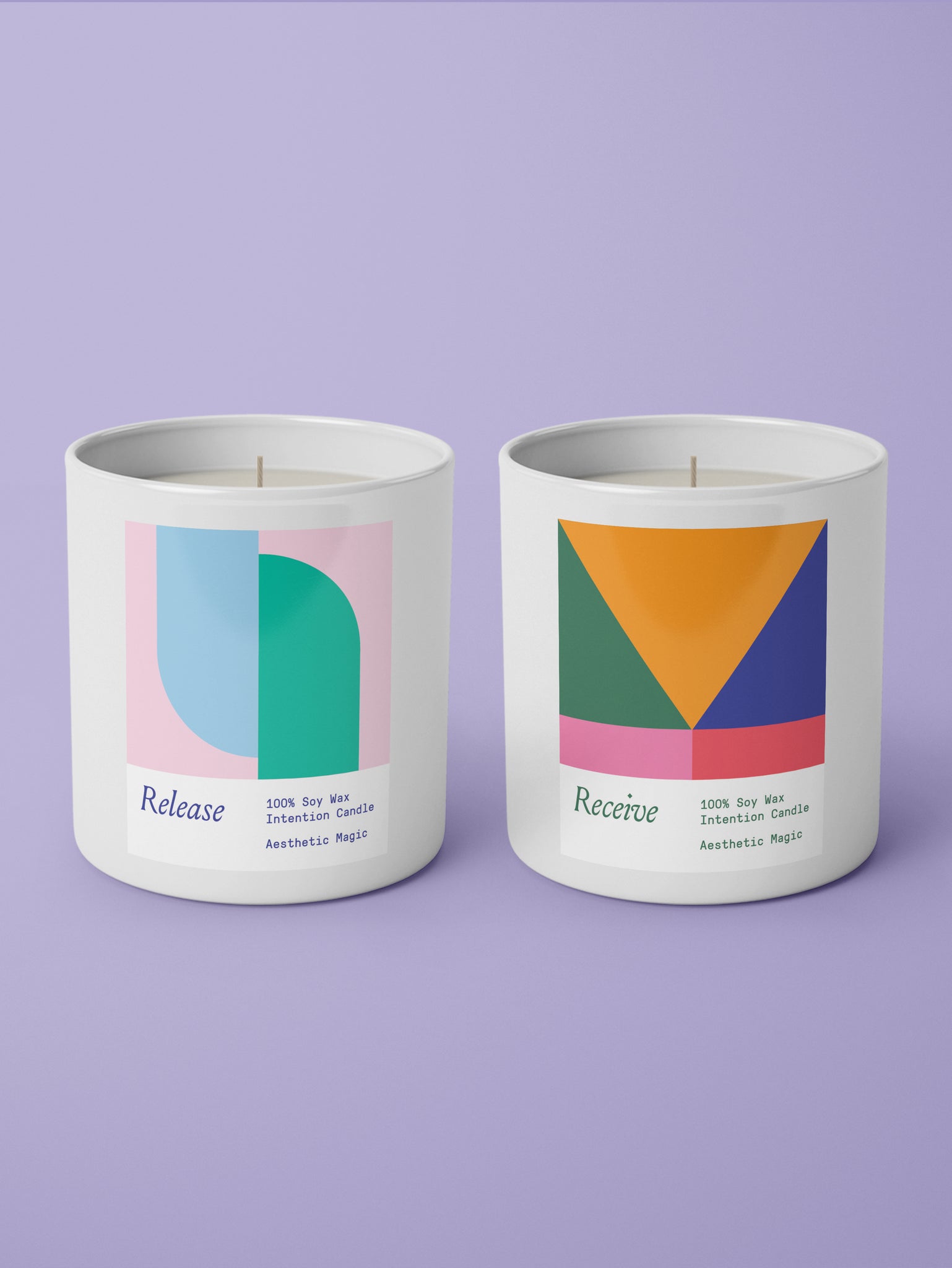 Release and Receive Intention Candle Set