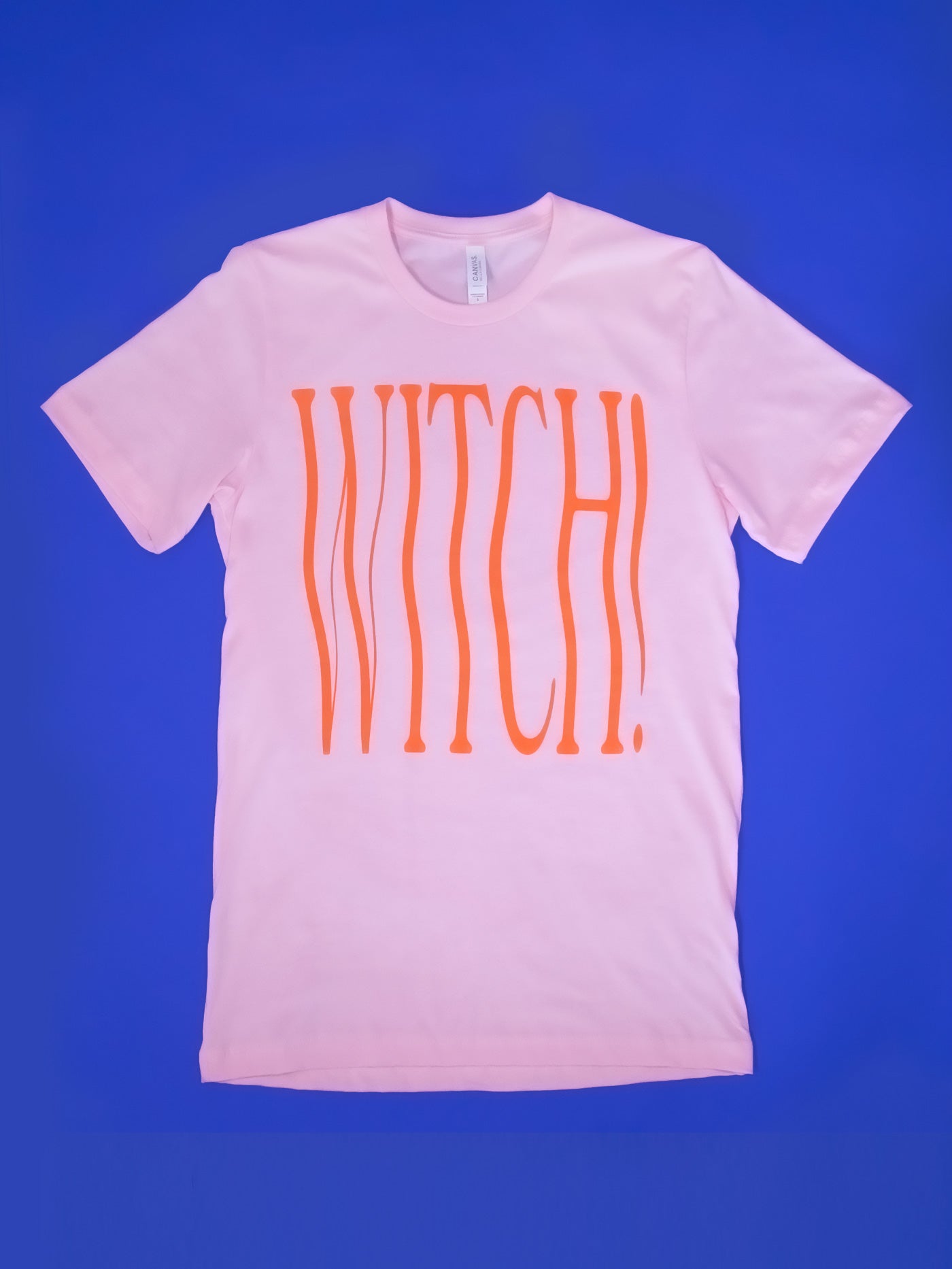 Witch! Tee: Pink + Orange